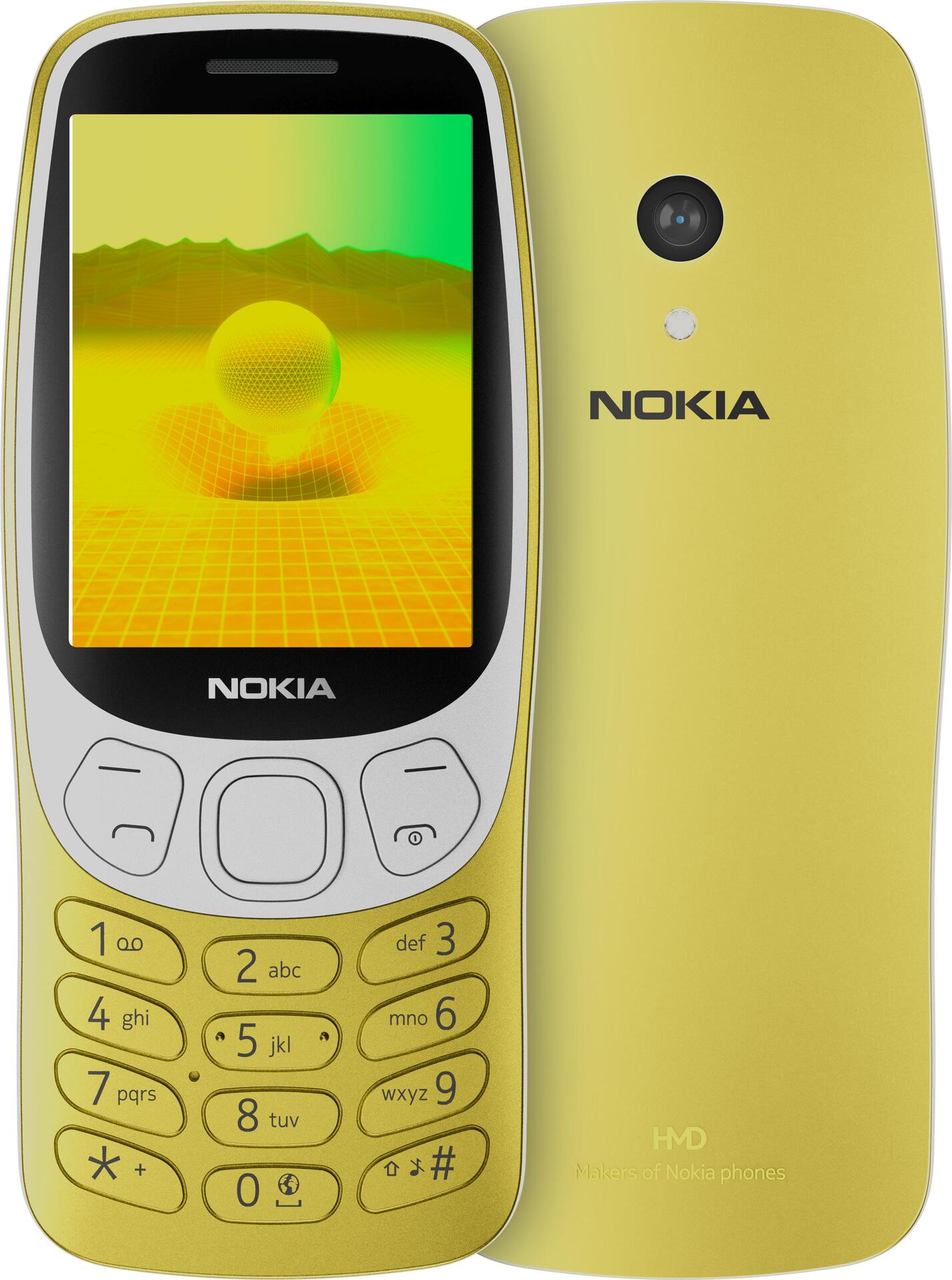 Nokia 3210 6,1 cm (2.4") Gelb Funktionstelefon (1GF025CPD4L05)