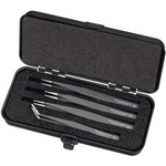 Wiha SMD-Pinzettensatz Professional ESD ZP 99 0 140 02, 4-teilig Zur Handbestückung von Leiterplatten mit SMD-Bauteilen oder Nacharbeitstätigkeiten (ZP 99 0 140 02)