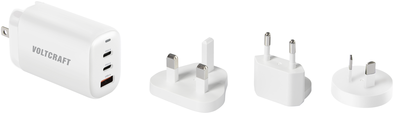 VOLTCRAFT USB-Ladegerät VC-13729645 Reiseladeadapter Innenbereich Ausgangsstrom (max.) 3.25 A 3 x USB-A, USB-C® USB Power Delivery (USB-PD), mit (VC-13729645)