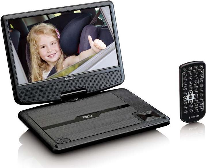 Lenco DVP-901 Tragbarer DVD-Player (DVP901SCHWARZ)