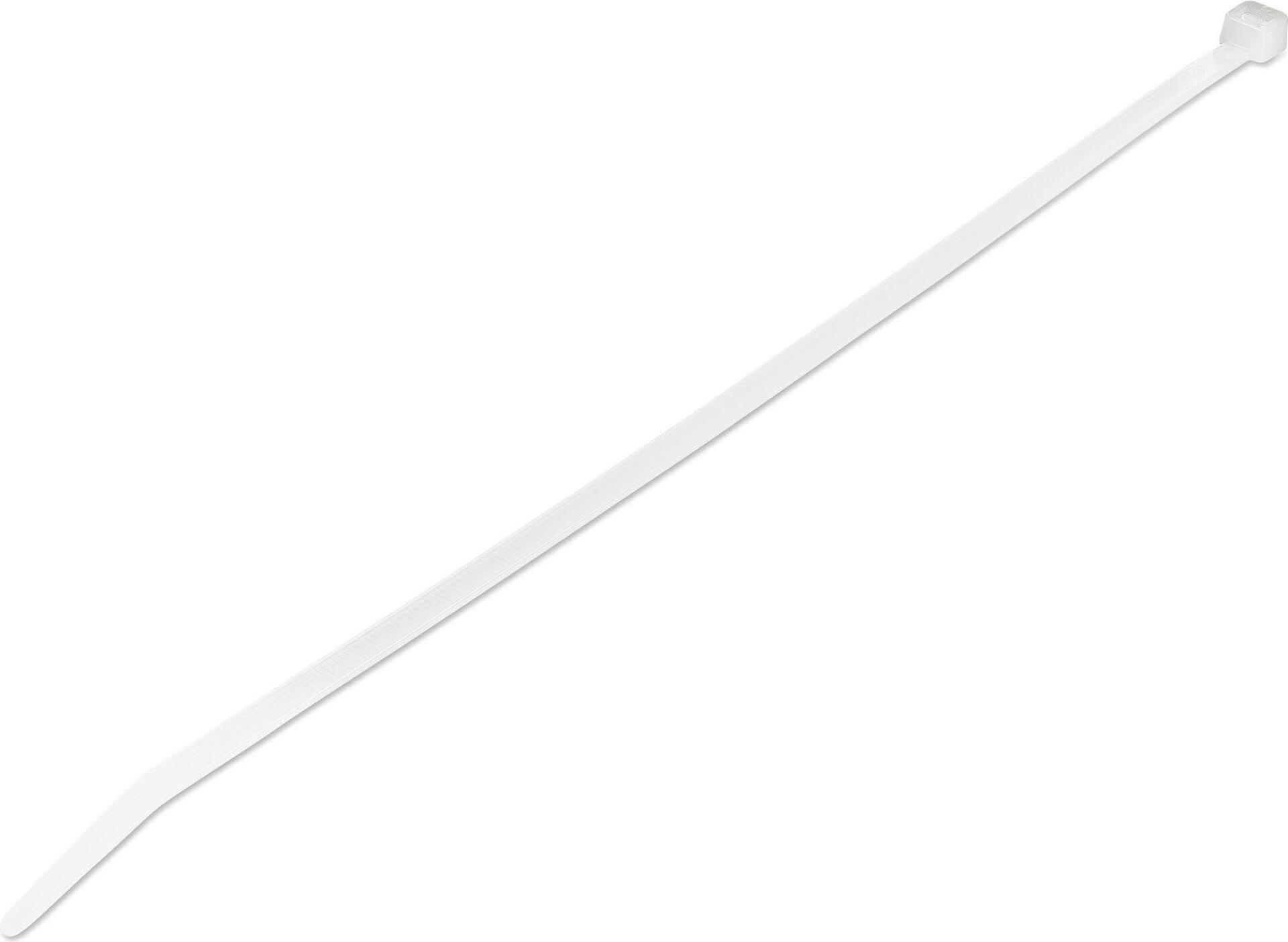 StarTech.com 25cm(10") Cable Ties, 68mm(2-5/8") Dia, 22kg(50lb) Tensile Strength, Nylon Self Locking Ties, UL Listed, 1000 Pack, White  (CBMZT10NK)