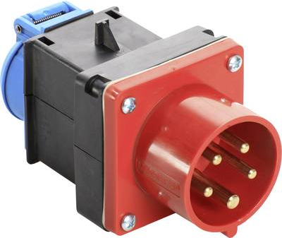 AS SCHWABE Adapter 400V, 16A CEE-Stecker + Schukodose (60495)