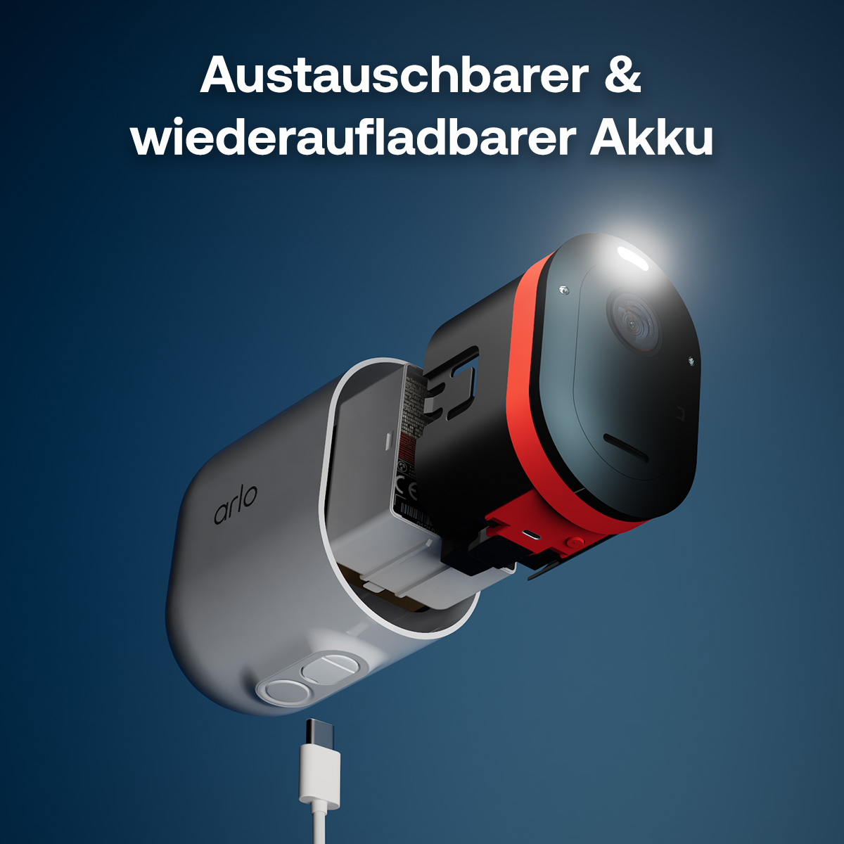 Arlo Pro 6 2K+ Überwachungskamera 2er-Set IP65 Schwarz/Weiß