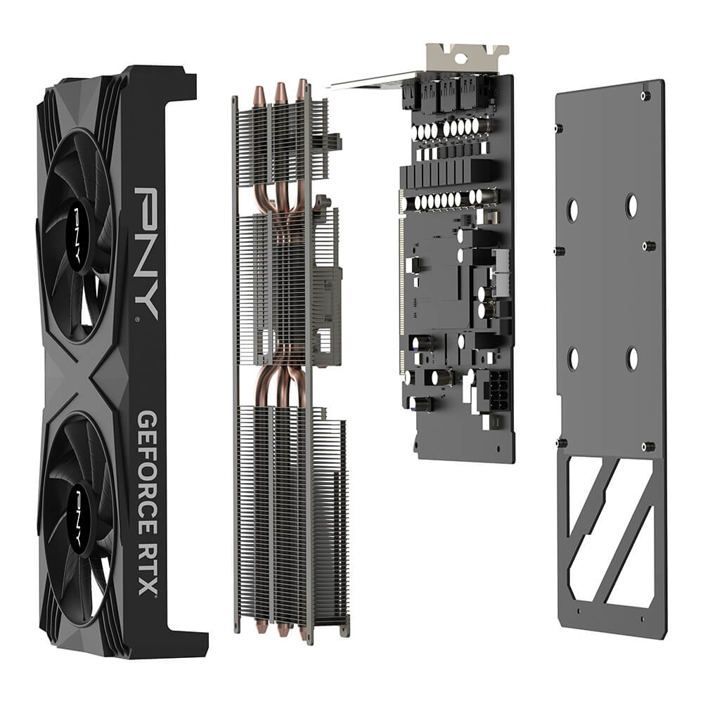 PNY GeForce RTX 4060 Ti 16 GB VERTO Dual Fan Grafikkarte Schwarz