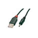 Lindy Adapterkabel USB A 2,5/0,7mm DC-Hohlstecker Adapter für den Anschluss von Geräten mit 2,5/0,7mm DC-Anschlussbuchse und 5V Versorgungsspannung an ein Standard-USB-Netzteil (70265)