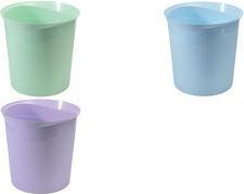 HAN Papierkorb Re-LOOP, Öko-Kunststoff, 13 Liter,pastellgrün 100% PIR Kunststoff Rezyklat, rund, strukturierte Außen - 1 Stück (18148-805)