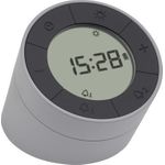 TFA Dostmann 60.2029.10 Quarz Wecker Grau, Anthrazit Alarmzeiten 2 (60.2029.10)