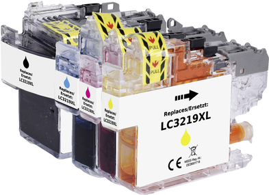 Renkforce Tinte Kombi-Pack ersetzt Brother LC-3219XL BKCMY (LC3219XLVALDR) Kompatibel Schwarz, Cyan, Magenta, Gelb RF-5705474 (RF-5705474)
