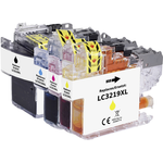Renkforce Tinte Kombi-Pack ersetzt Brother LC-3219XL BKCMY (LC3219XLVALDR) Kompatibel Schwarz, Cyan, Magenta, Gelb RF-5705474 (RF-5705474)