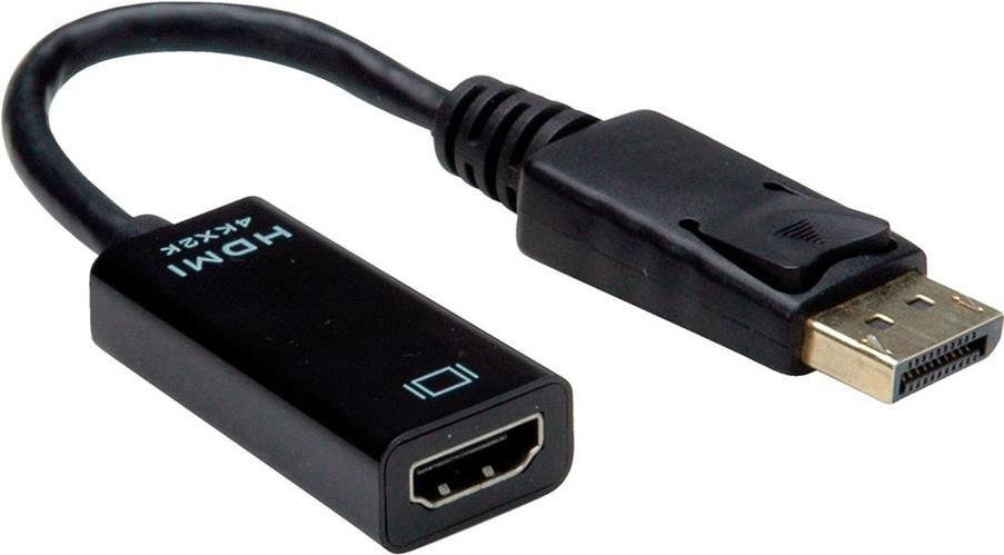 Value 12.99.3139 Videokabel-Adapter 0,15 m DisplayPort HDMI Typ A (Standard) Schwarz (12.99.3139)