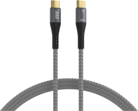 EFB Elektronik USB-C Kabel 100W PD 3.0 5A E-Marker Chip grau (USB-CC-00004)