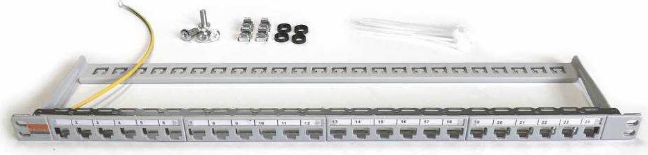 IT-BUDGET Platzsparendes 19"-Patchpanel für Keystone Module (90ITB05MT24PG)
