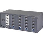 SpeaKa Professional 4 Port HDMI Multi Display KVM Switch 4x4 KVM-Konsole 3840 x 2160 (SP-13389140)