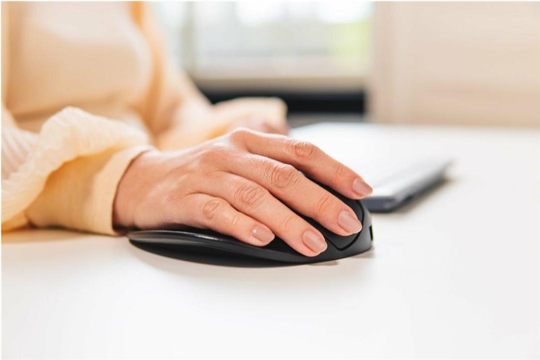 Bakker Elkhuizen HandShoeMouse Small Wireless Ergonomische Maus Schwarz