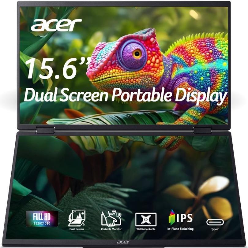 Acer PD163Qsmiuux 15,6" Full HD Monitor Silber