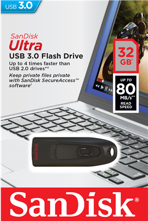 SanDisk Ultra USB-Stick 32 GB USB 3.0 Schwarz