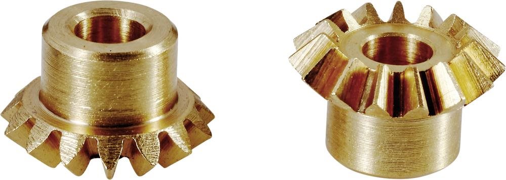 Reely Messing-Kegelräder Modul:0,5 8 mm Zähne 15 (KRS M 0,5 15)