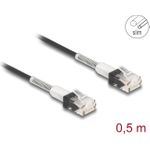 DeLOCK 80388 Netzwerkkabel Schwarz 0,5 m Cat6a U/UTP (UTP) (80388)