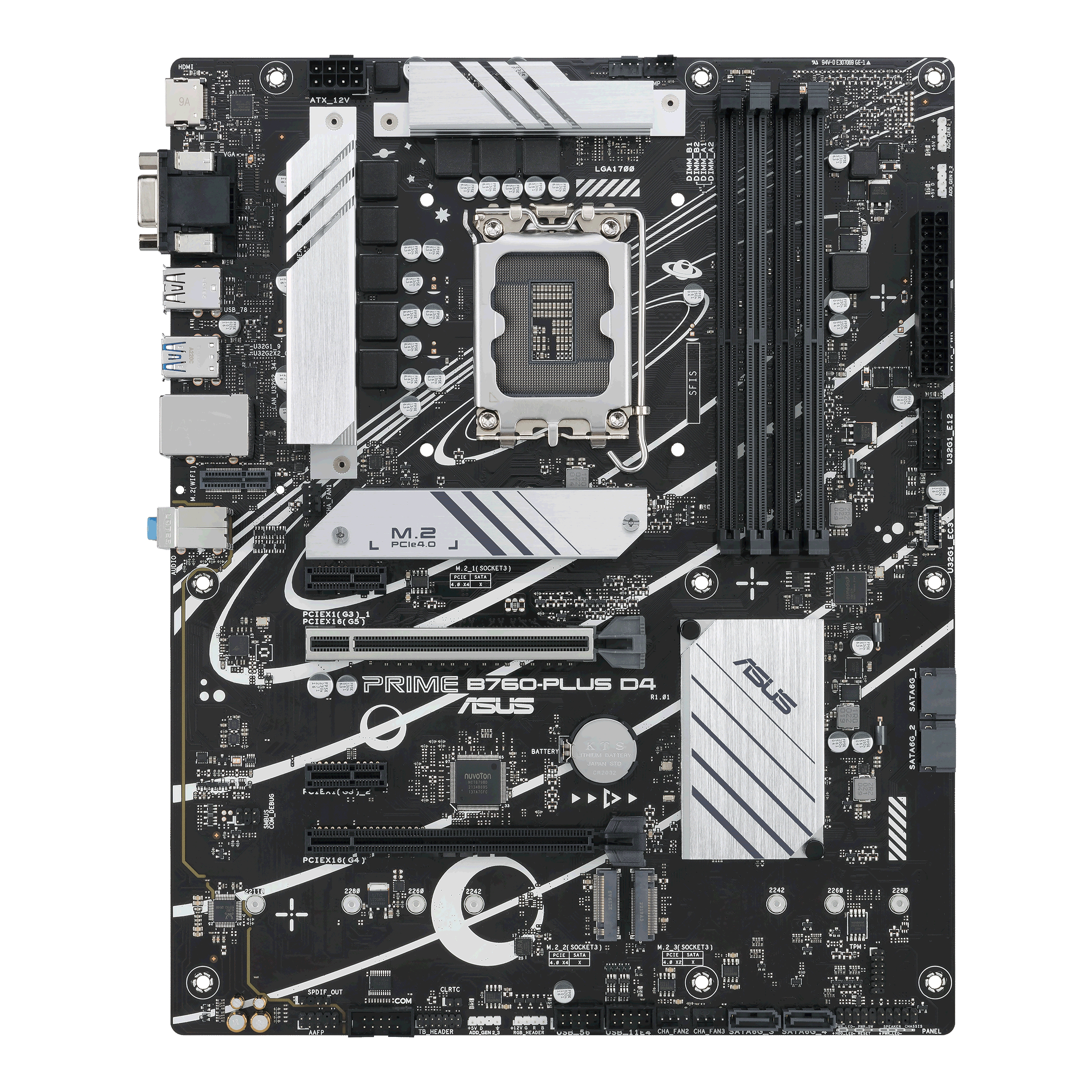 ASUS Prime B760-PLUS D4 Mainboard ATX | Intel B760, LGA 1700, DDR4 | Schwarz