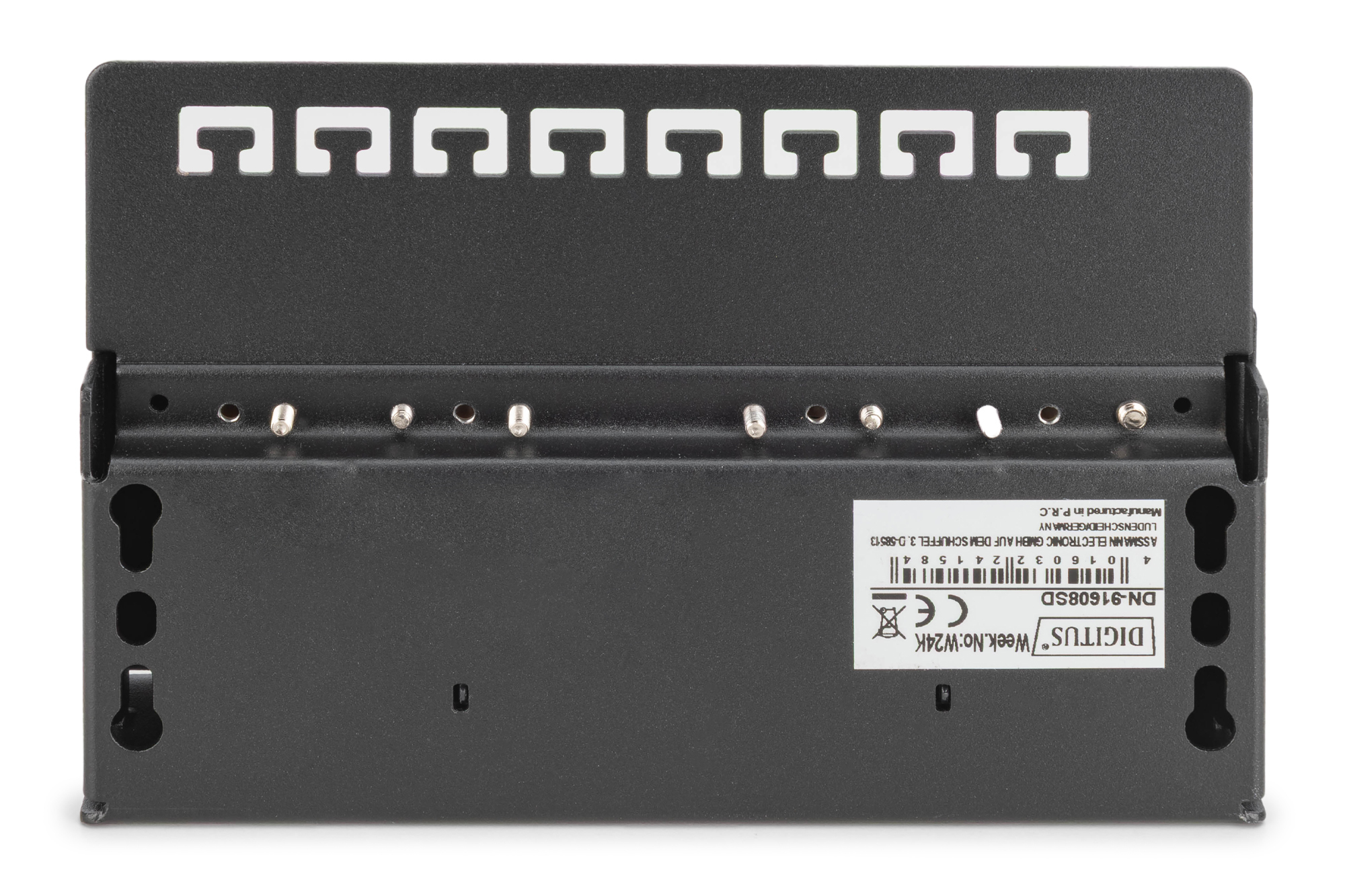 DIGITUS DN-91608SD Desktop Patch Panel 8 Port Cat6 geschirmt Schwarz