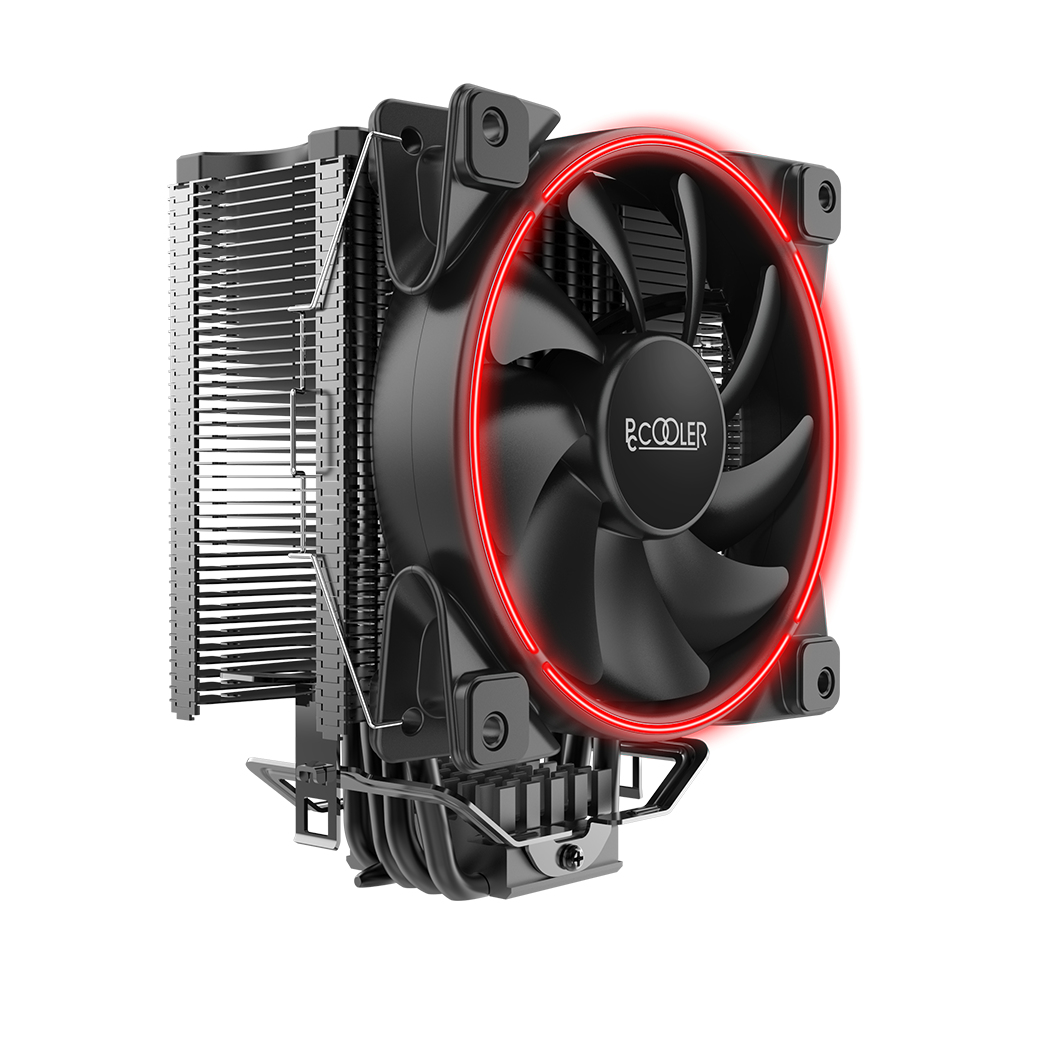 PCCOOLER GI-X6R CPU-Kühler 12 cm 1000–1800 RPM Aluminium Rot