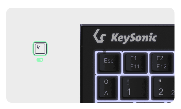KeySonic KSK-3211ELU (DE) Kabelgebundene USB Tastatur QWERTZ Schwarz