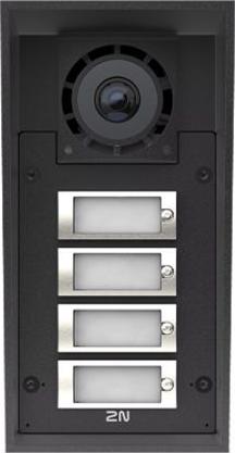 2N Telecommunications Gegensprechanlage EntryCom IP Force 2.0 - 4 Ruftasten IP69 mit (9151304C)