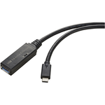 Renkforce USB-Kabel USB 3.2 Gen1 (USB 3.0 / USB 3.1 Gen1) USB-C® Stecker 5.00 m Schwarz mit OTG-Funktion RF-5231962 (RF-5231962)