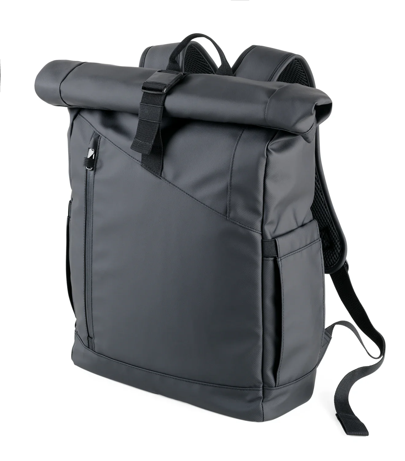Troika Roll Top Rucksack TROIKA BLACK ROLL TOP (BBL51/BK)