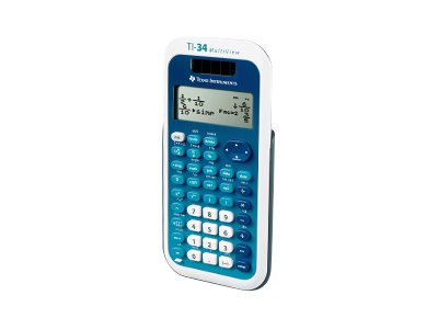 Texas Instruments TI-34 MultiView Wissenschaftlicher Taschenrechner Blau, Weiß
