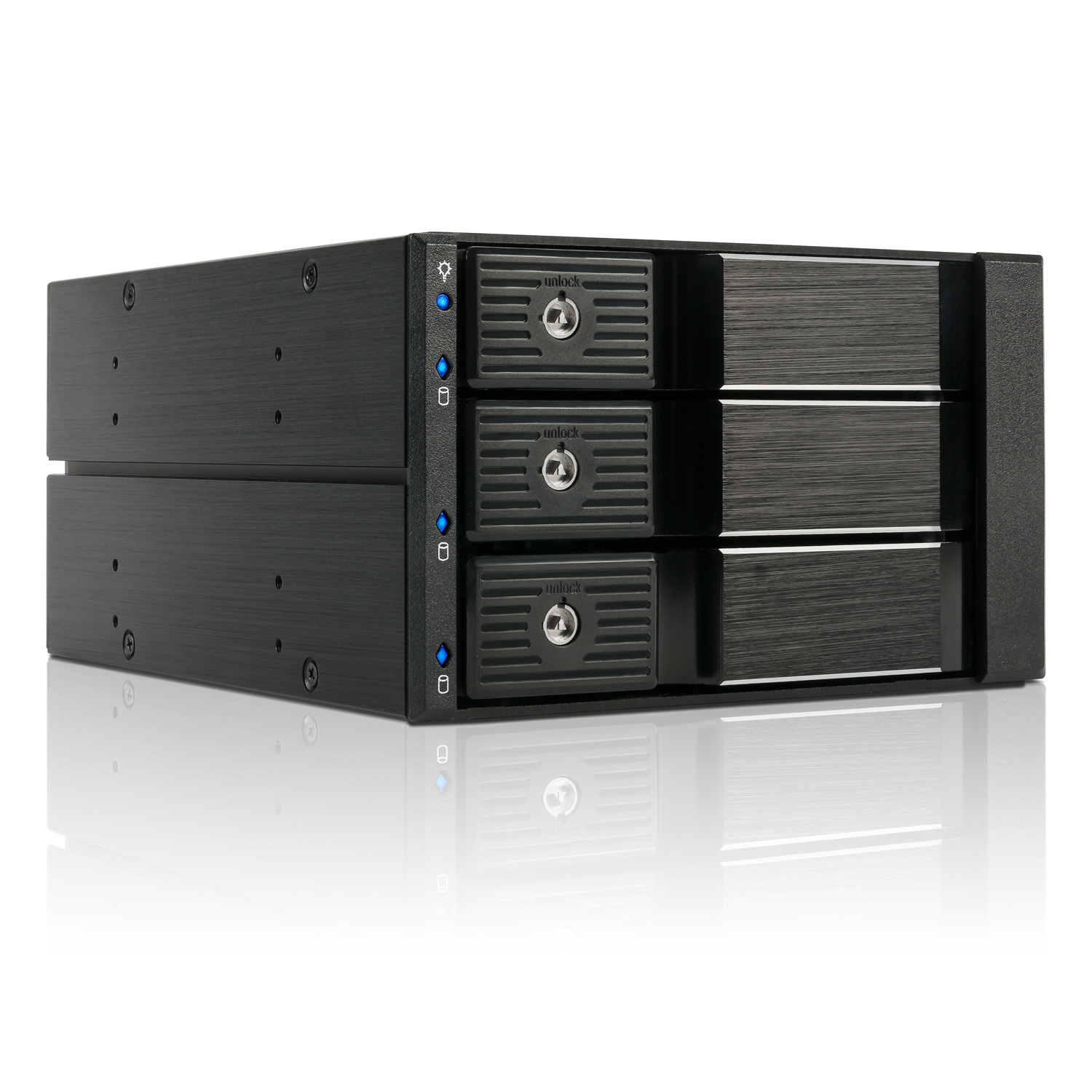 FANTEC BP-SA2131 3x 3.5" SAS/SATA Backplane Schwarz