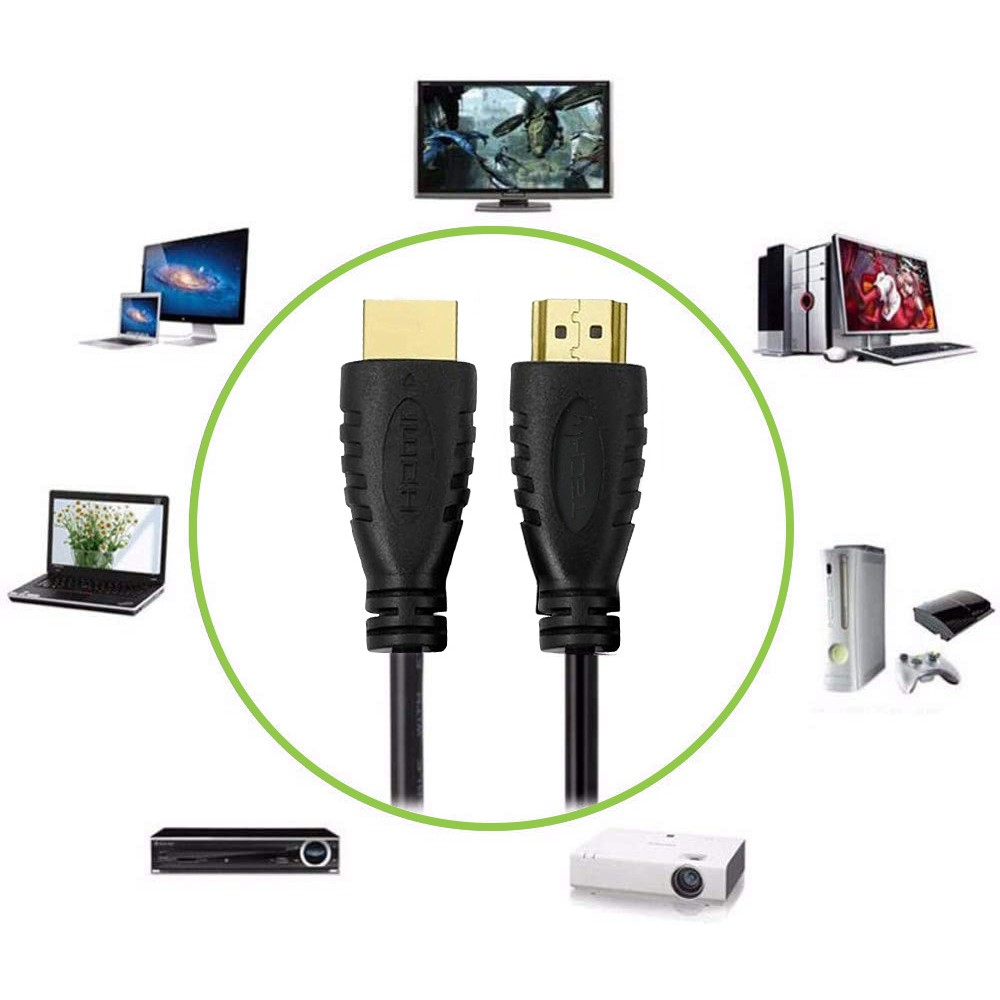 TECHly ICOC HDMI2-4-005 HDMI-Kabel mit Ethernet 0,5 m Schwarz