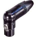 Neutrik XLR-Steckverbinder Buchse, gewinkelt Polzahl: 7 Schwarz NC7FRX-B 1 St. (NC7FRX-B)