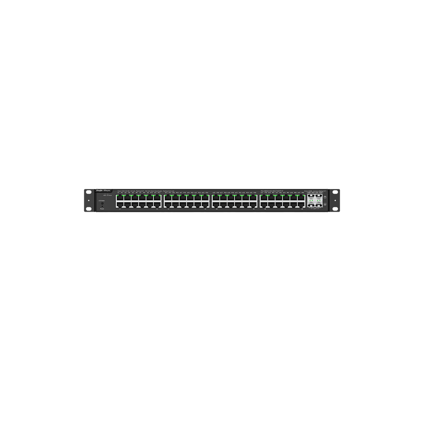 Ruijie RG-NBS3100-48GT4SFP-P Managed L2 Switch 52 Ports Schwarz