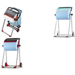 TORK Abfallsackhalterung für Bodenständer, schwarz aus Kunststoff, zur sicheren Befestigung des Müllbeutels - 1 Stück (206550)