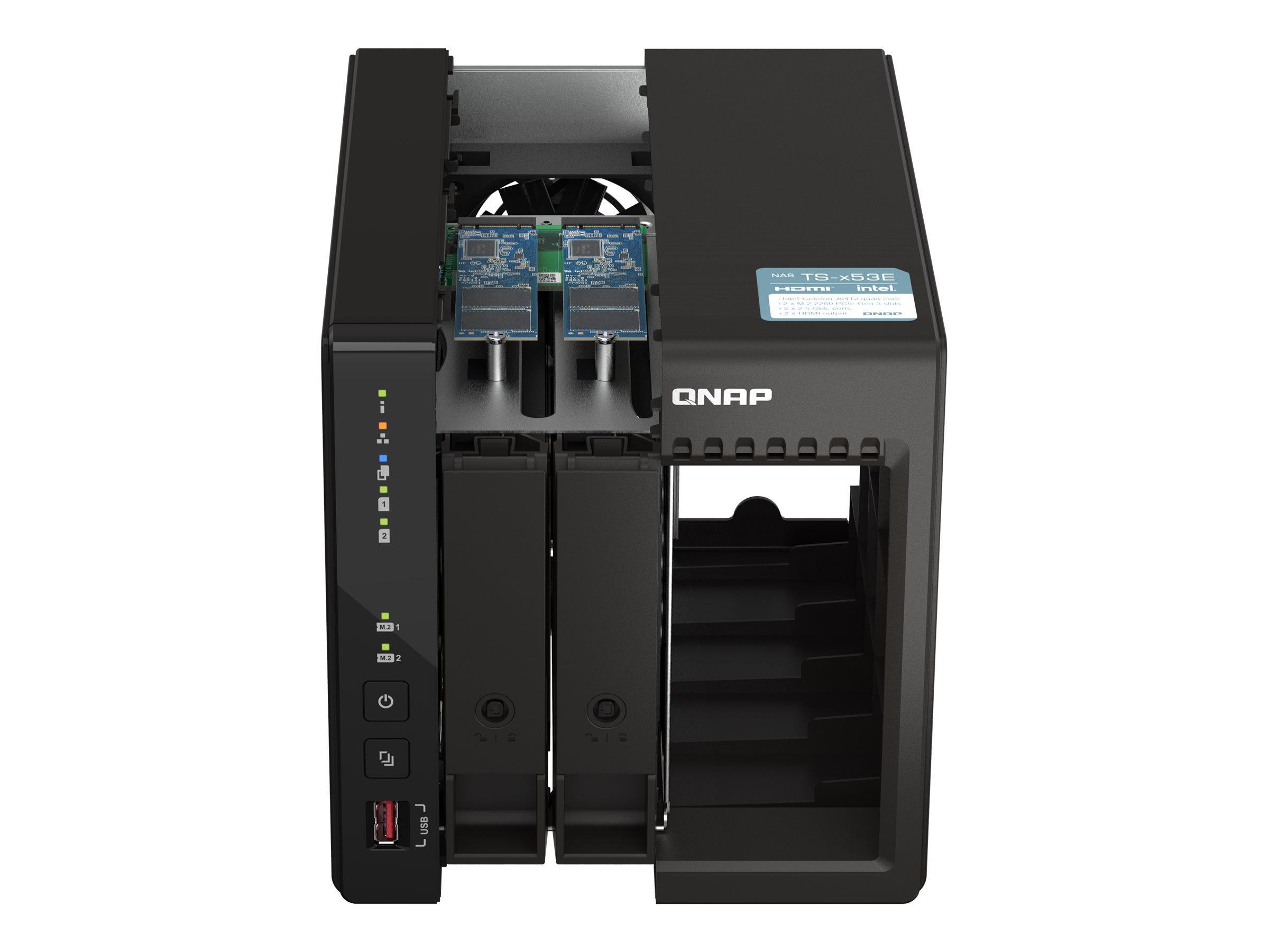 QNAP Turbo Station TS-253E 8 GB RAM Schwarz