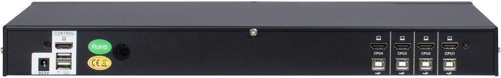 INTERTECH KVM-Switch AS-9104HA Rackmount HDMI 4xHDMI/USB retail - KVM-Umschalter (88887299)
