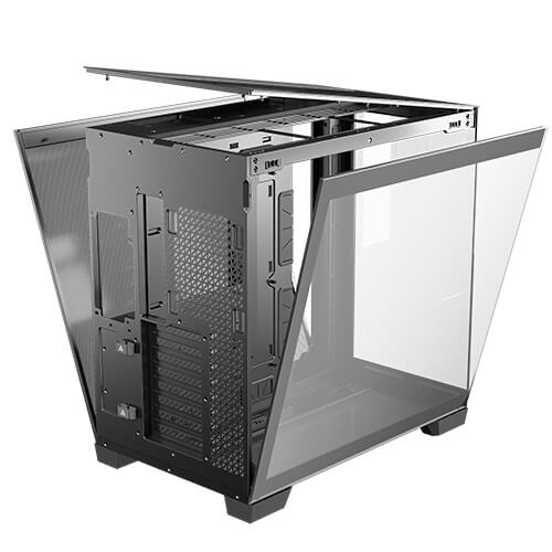 Antec Constellation Series C8 Wood Full Tower E-ATX Schwarz, Braun