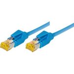 Patchkabel S/FTP, PiMF, Cat 6a, blau, 10,0 m Für 10 Gigabit/s, halogenfrei, mit Draka-Kabel und Hirosesteckern TM31 (bisherige Bezeichnung S/STP) (72210B)
