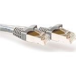ACT Grey 30 meter SFTP CAT6A patch cable snagless with RJ45 connectors. Cat6a s/ftp snagless gy 30.00m (FB3030)