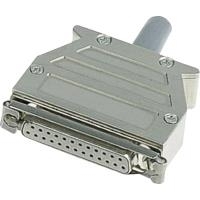 Harting D-SUB Gehäuse Polzahl: 25 Kunststoff, metallisiert 180 ° Silber 09 67 025 0453 1 St. (09 67 025 0453)