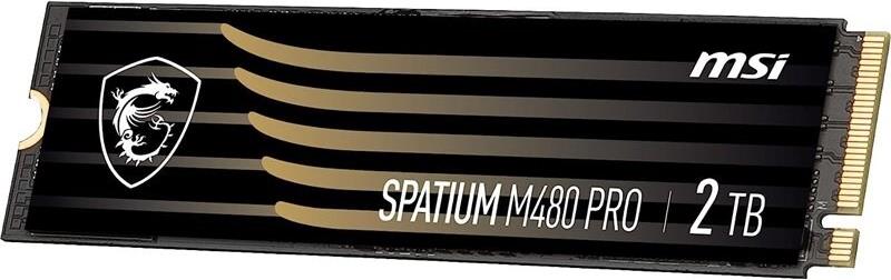 MSI SPATIUM M480 PRO PCIE 4.0 NVME M.2 2TB Internes Solid State Drive PCI Express 4.0 3D NAND (S78-440Q600-P83)