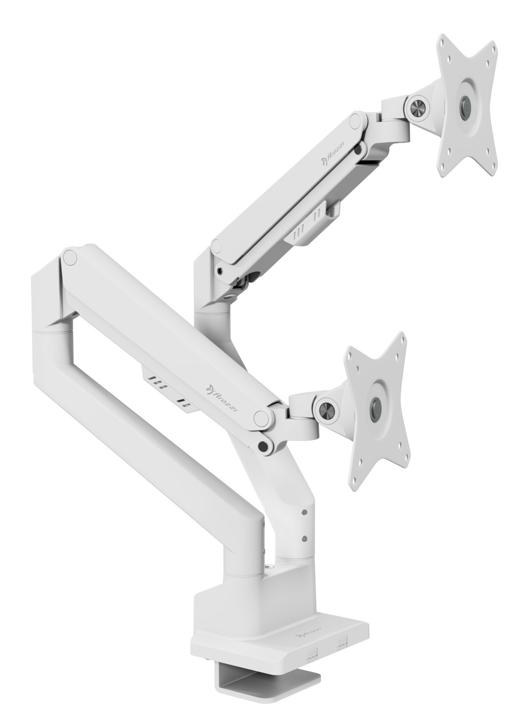Arozzi Alzare Neo Duo 17"-32" 2 TFT Tischhalterung 9 kg Weiß