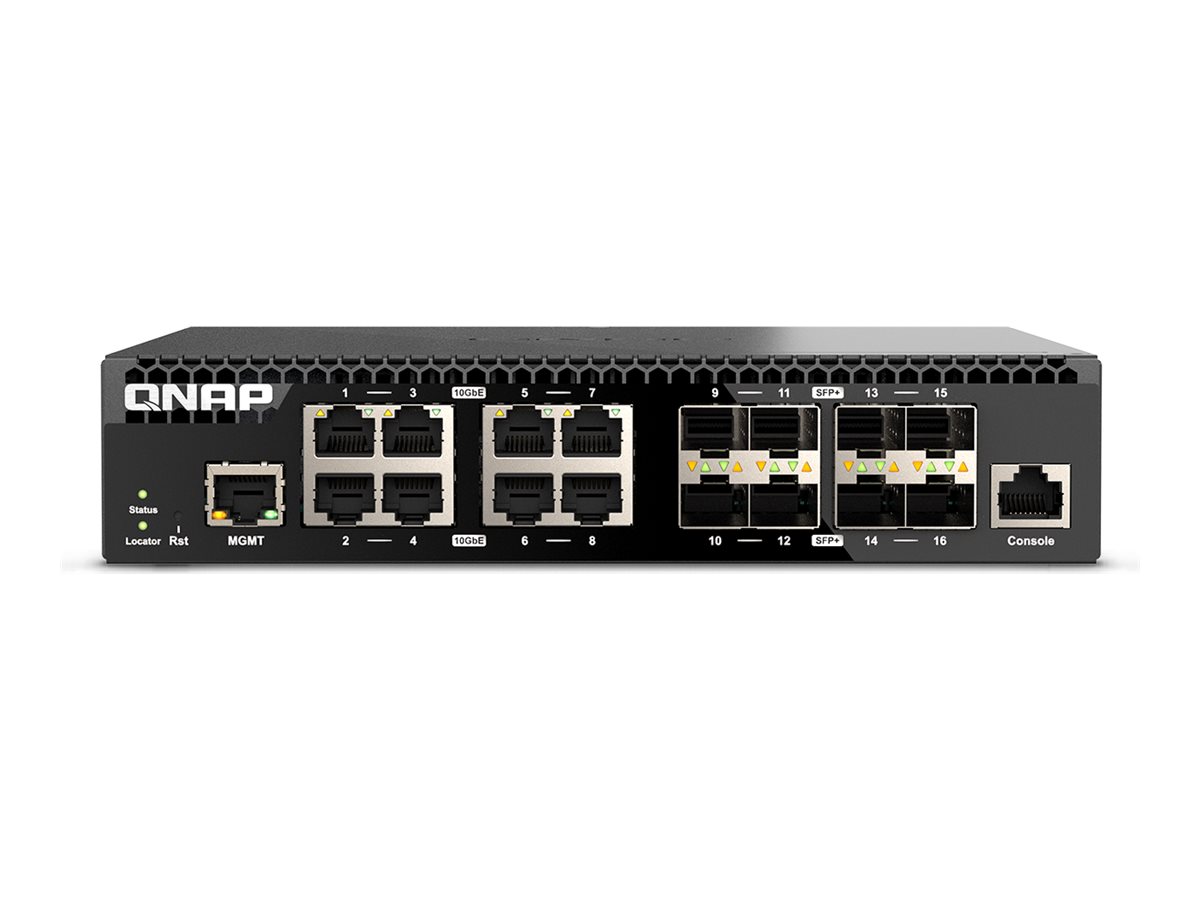QNAP QSW-M3216R-8S8T Managed Switch 16-Port 10G Schwarz
