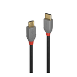Lindy 1m USB 2.0 Typ C an Micro-B Kabel, Anthra Line USB Typ C Stecker an Micro-B Stecker (36891)
