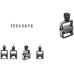trodat Ziffernstempel Professional 4.0 5558, 8-stellig Gehäuse: gebürsteter Edelstahl, Farbe Griffkappe: schwarz, - 1 Stück (120198)