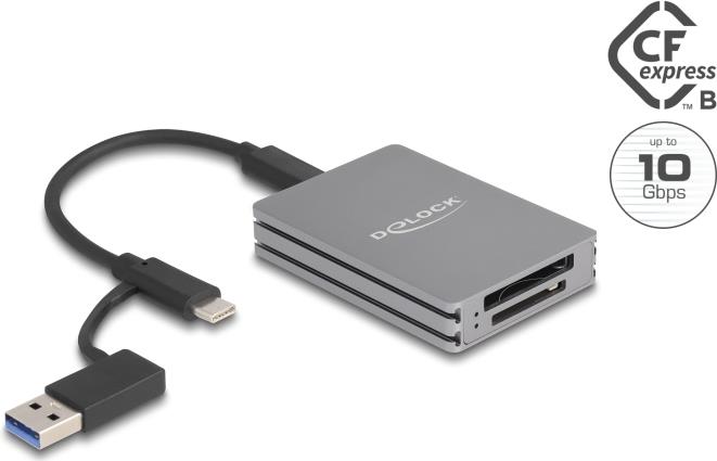 Delock 91011 Card USB-A/-C für SD CFexpress Typ B (91011)