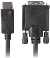 Lanberg CA-DPDV-10CU-0018-BK Videokabel-Adapter 1,8 m DisplayPort DVI-D Schwarz (CA-DPDV-10CU-0018-BK)