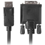 Lanberg CA-DPDV-10CU-0018-BK Videokabel-Adapter 1,8 m DisplayPort DVI-D Schwarz (CA-DPDV-10CU-0018-BK)
