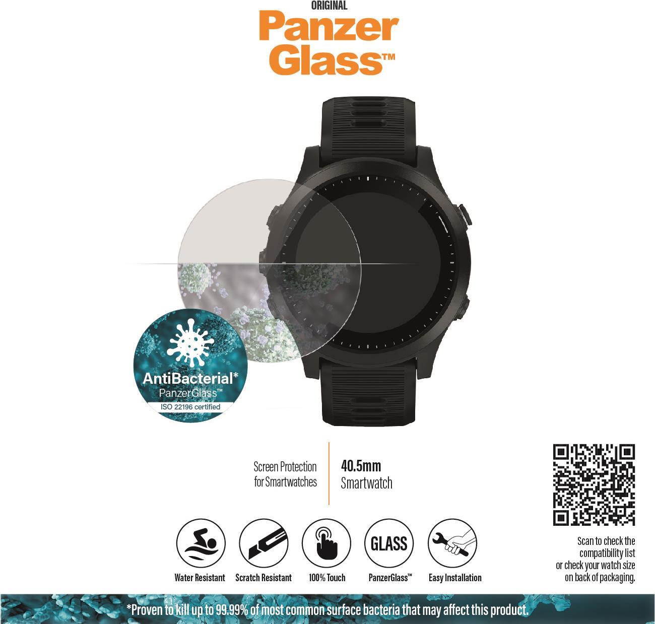 PanzerGlass ™ SmartWatch 40.5mm | Displayschutzglas (3615)